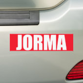 Jorma バンパーステッカー (車上)