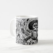 Joséグアダルペポザーダ著Calavera Oaxaqueña コーヒーマグカップ (正面左)