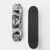 Joséグアダルペポザーダ1903年著Calavera Oaxaqueña スケートボード (正面)