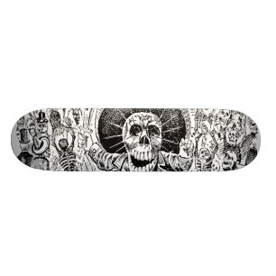 Joséグアダルペポザーダ1903年著Calavera Oaxaqueña スケートボード