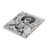 Joséグアダルペポザーダ1903年著Calavera Oaxaqueña タイル (側面)