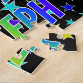 "JOSEPH"名,おもしろい"ハッピーバースデー" ジグソーパズル (側面)