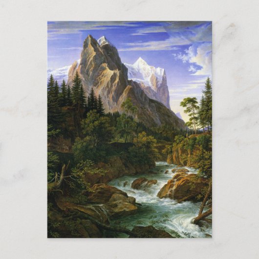 Joseph Anton Koch, Wetterhorn von der Rosenlaui ポストカード (正面)