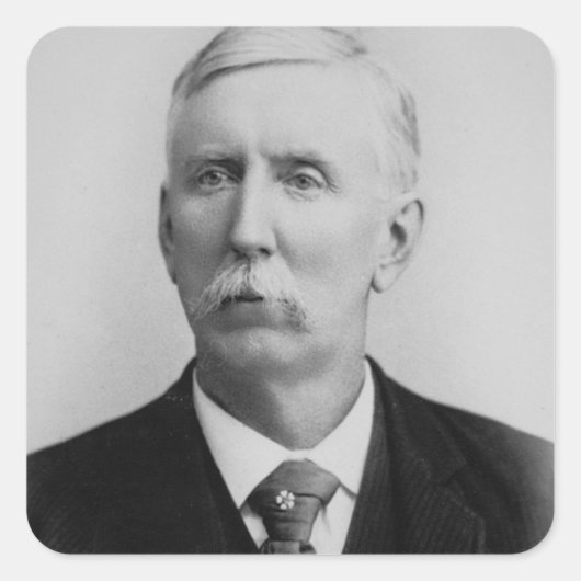 Joseph McCoy (1837-1915) （b/w写真） スクエアシール (正面)
