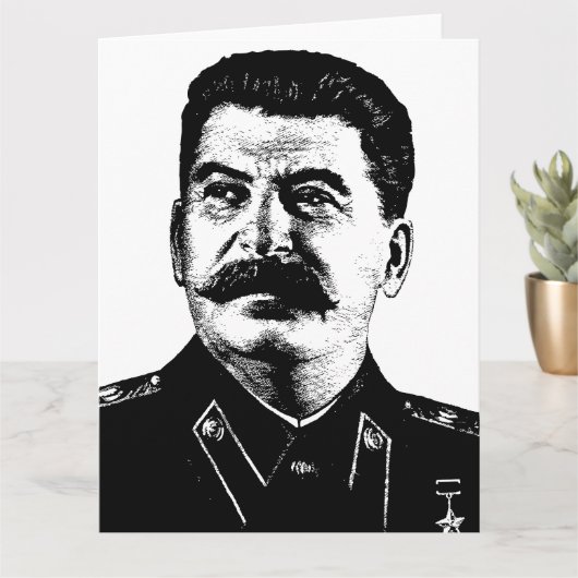 Joseph Stalin, USSR, CCCP, Soviet Union, Communism カード (小さな植物)