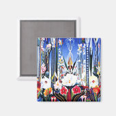 Joseph Stella'絵画s, Flowers Italy マグネット (正面/裏面)