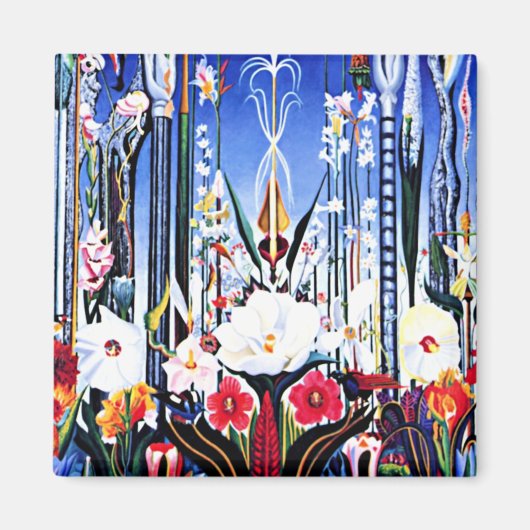 Joseph Stella'絵画s, Flowers Italy マグネット (正面)