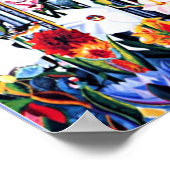 Joseph Stella painting, Flowers Italy ポスター (角)