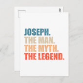 Joseph The Man The Myth The Legend ポストカード (正面/裏面)