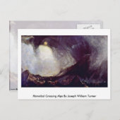 Joseph William Turnerによるハンニバル交差点アルプス ポストカード (正面/裏面)