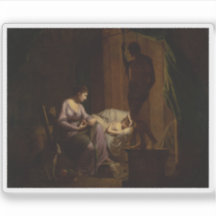 Joseph Wright of Derby：ペネロープアンラヴリング彼女のくもの巣