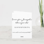 Josephineのためのバラ: フォンテンブローの館 カード (裏面)