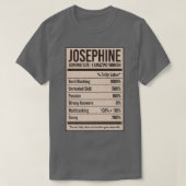 Josephine Nutrition Facts Name Nickname Alias Titl Tシャツ (デザイン正面)