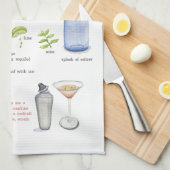 Joshの飲み物 キッチンタオル (四つ折り)