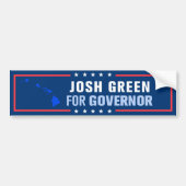 Josh Green ハワイ州知事候補 バンパーステッカー (正面)