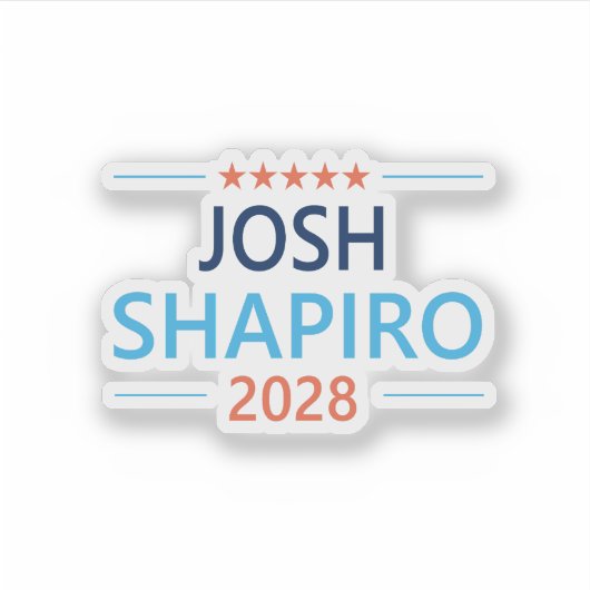 Josh Shapiro 2028 シール (正面)