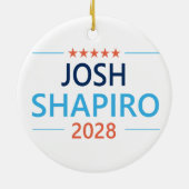 Josh Shapiro 2028 セラミックオーナメント (裏面)