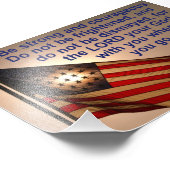 Joshuaとともに日に照らされた国旗1:9 フォトプリント (角)