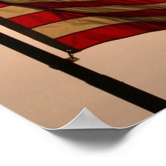 Joshuaとともに日に照らされた国旗1:9 ポスター (角)