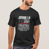 Joshua 19 Be Strong And Courageous Bible Christian Tシャツ (正面)
