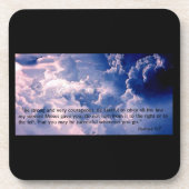 Joshua 1:7コースター コースター (正面)