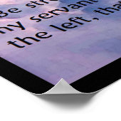 Joshua 1:7ポスター ポスター (角)