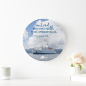 Joshua 1:9壁時計 ラージ壁時計 (ホーム)