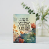 Joshua 1:9強く勇敢なバイブルをフラットにする (スタンド正面)