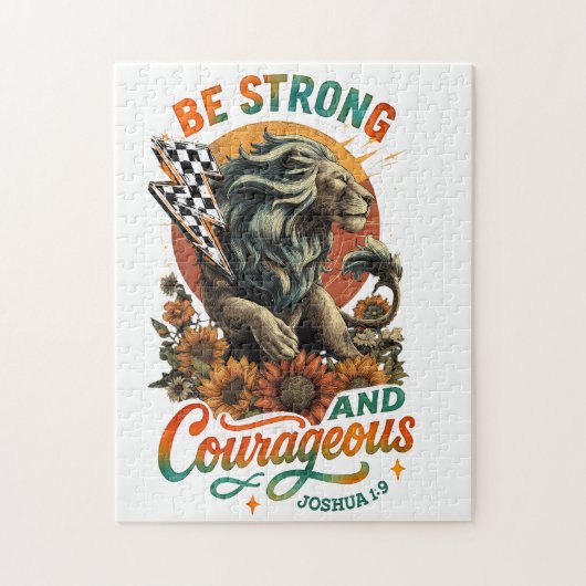 Joshua 1:9  ジグソーパズル (縦)