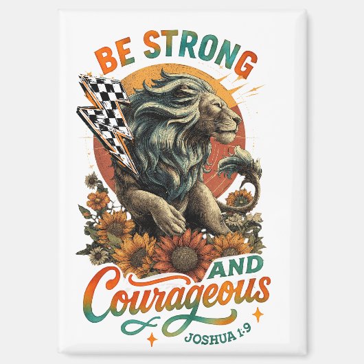 Joshua 1:9  マグネット (正面)