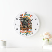 Joshua 1:9  ラージ壁時計 (ホーム)