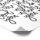 Joshua 1:9 – 強く勇敢になれ – ポスター (角)