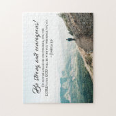 Joshua 1:9 Be Strong and Courageous, Bible Verse ジグソーパズル (縦)