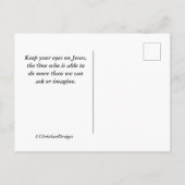 Joshua 1:9 Be strong and hearful, Bible Verse ポストカード (裏面)