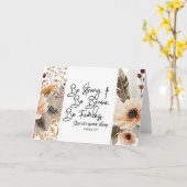 Joshua 1 9 Be strong Be Brave Bible Verse カード (黄色い花)