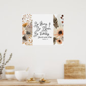 Joshua 1 9 Be strong Be Brave Bible Verse ポスター (キッチン)