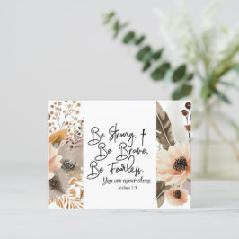 Joshua 1 9 Be strong Be Brave Bible Verse ポストカード