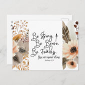 Joshua 1 9 Be strong Be Brave Bible Verse ポストカード (正面/裏面)