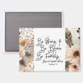 Joshua 1 9 Be strong Be Brave Bible Verse マグネット (正面/裏面)