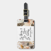 Joshua 1 9 Be strong Be Brave Bible Verse ラゲッジタグ (正面縦)