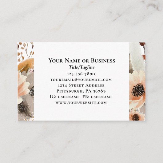 Joshua 1 9 Be strong Be Brave Bible Verse 名刺 (裏面)