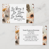 Joshua 1 9 Be strong Be Brave Bible Verse 名刺 (正面/裏面)