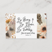 Joshua 1 9 Be strong Be Brave Bible Verse 名刺 (正面)