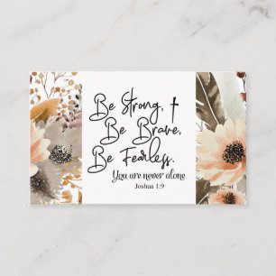 Joshua 1 9 Be strong Be Brave Bible Verse 名刺