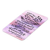 Joshua 1 9 Be Strong Bible聖なる書物、 経典節 マグネット (左側)