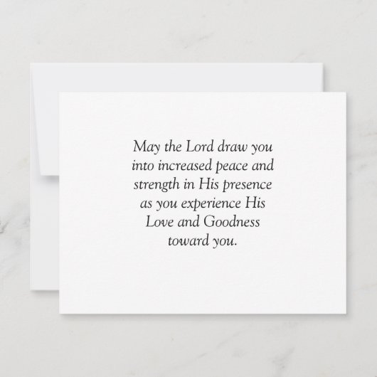 Joshua 1 9 Be strong Brave Bible Verse Flat Card (裏面)