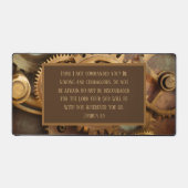 Joshua 1:9 Desk Mat Bible Verse Gears デスクマット (正面)