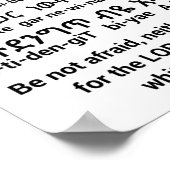 Joshua 1:9 in Amharic Poster ポスター (角)