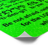 Joshua 1:9 in Amharic Poster ポスター (角)