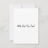 Joshua 1:9 KJVバイブル聖なる書物、 経典フラットグリーティングカード カード (裏面)